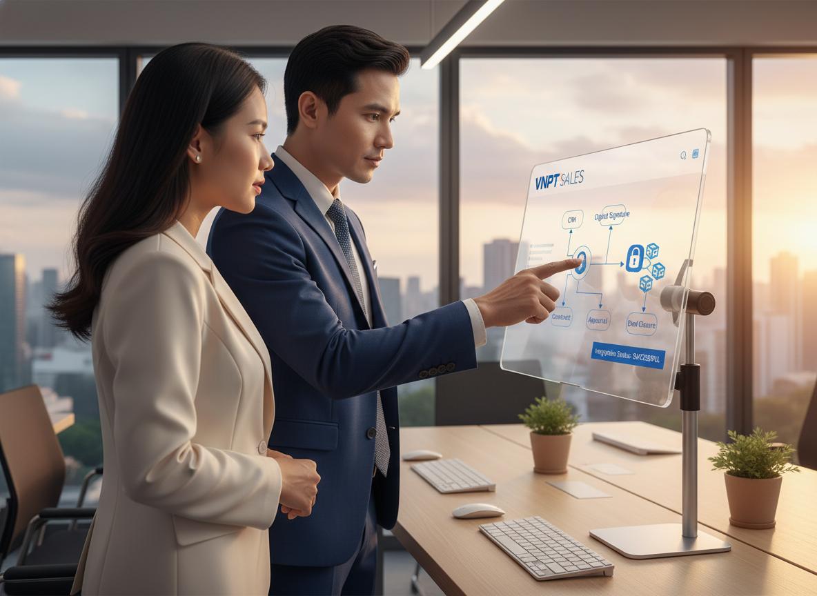 Chữ ký số VNPT tích hợp phần mềm bán hàng