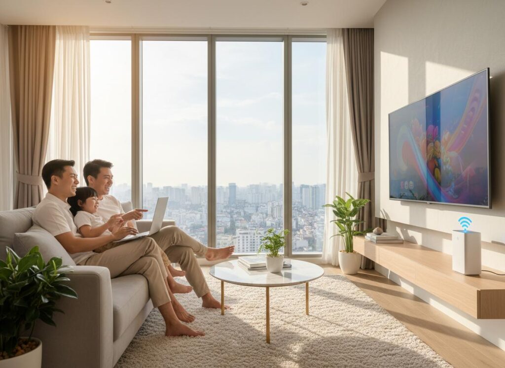 Gói lắp internet/ wifi tốc độ cao tại chung cư Sunrise City