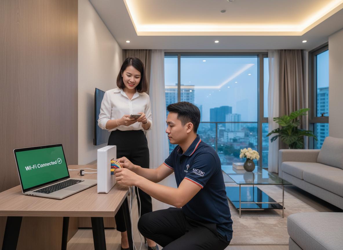 Lắp đường truyền internet/wifi tốc độ cao tại Ascent Lakeside