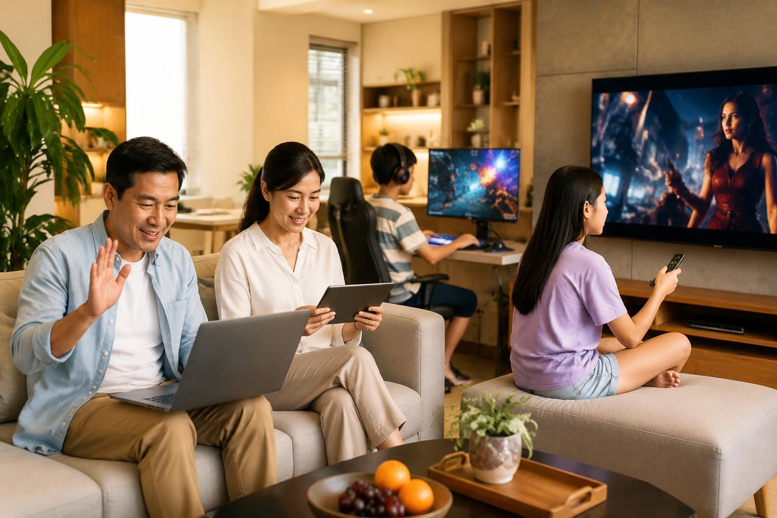 500Mbps phù hợp với gia đình nào?