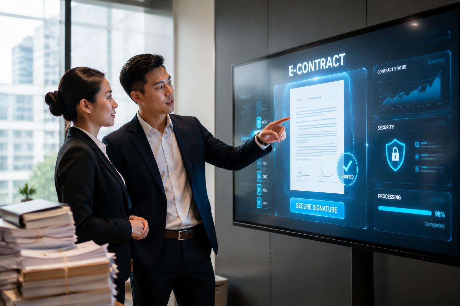 Chuyển đổi hợp đồng lao động giấy sang điện tử