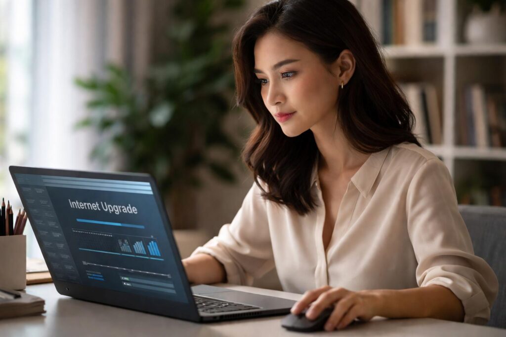 Có được nâng cấp gói cước Internet không?