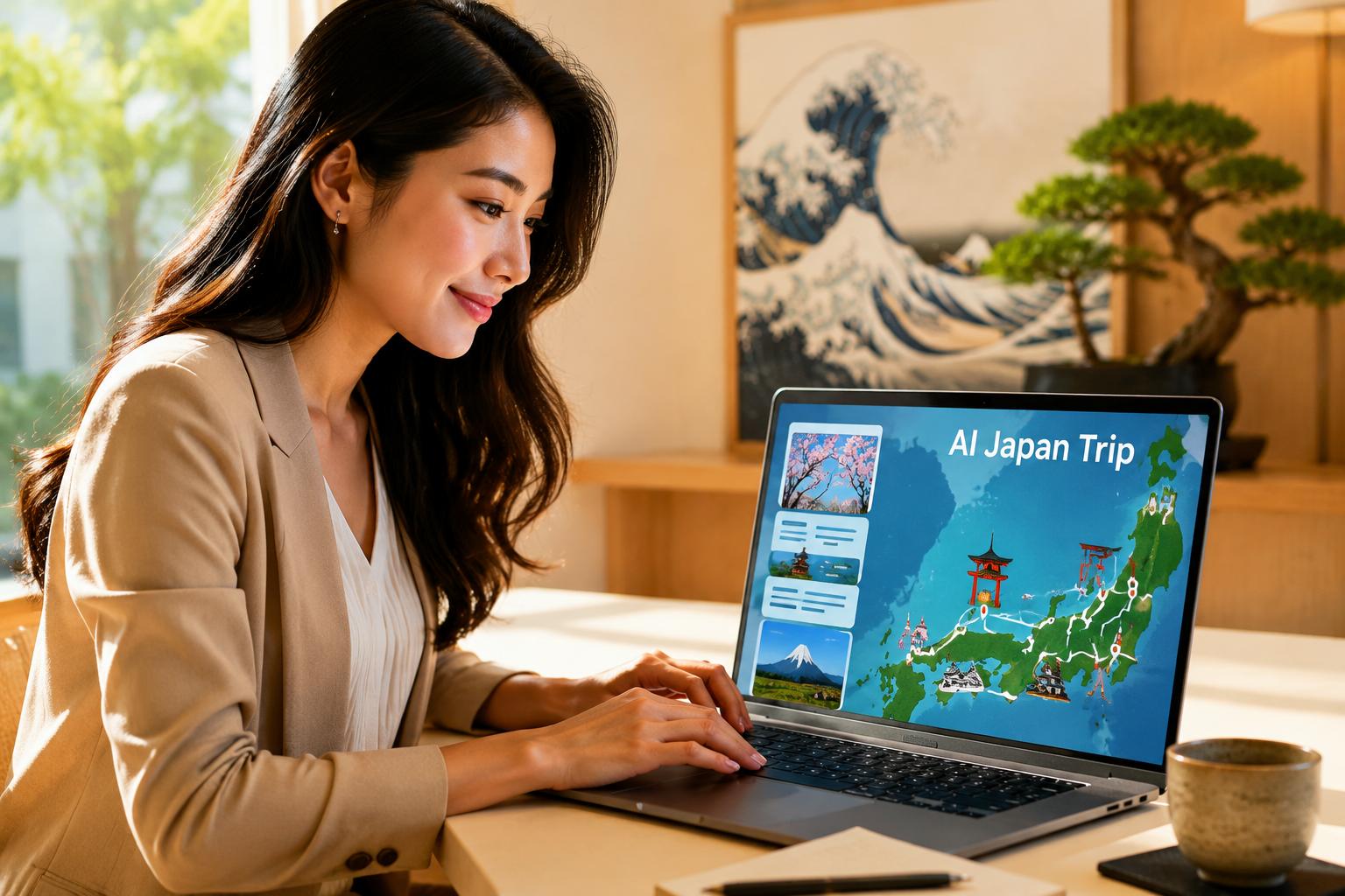 Dùng AI lên lịch trình Nhật Bản tự túc