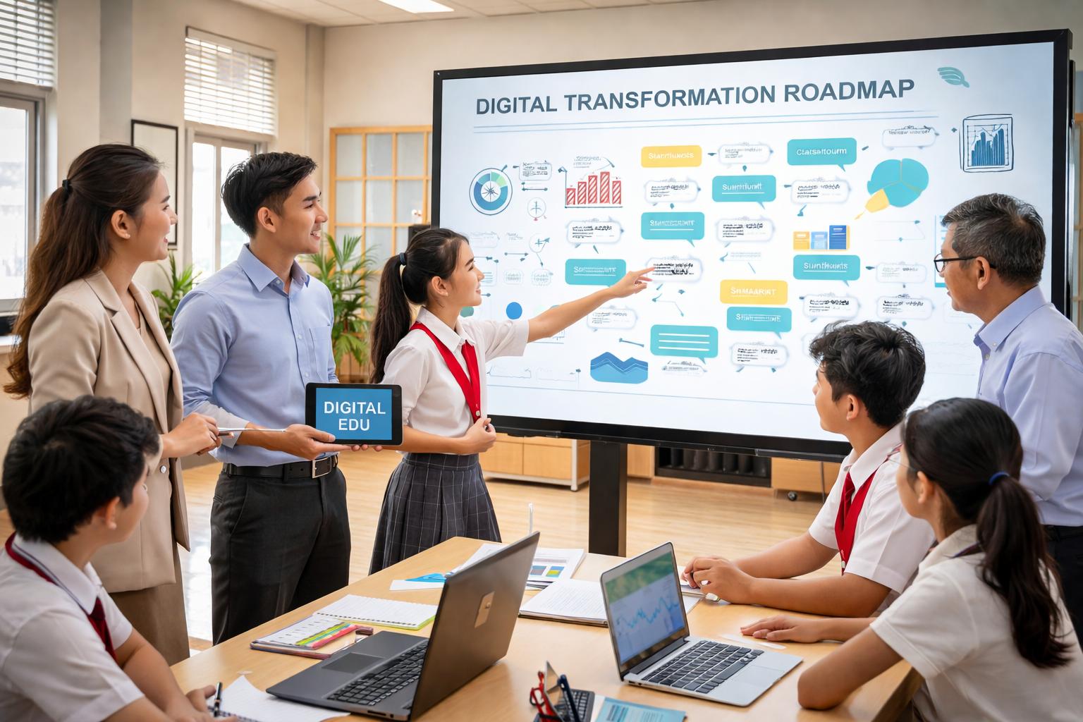 Giải pháp chuyển đổi số cho trường THCS