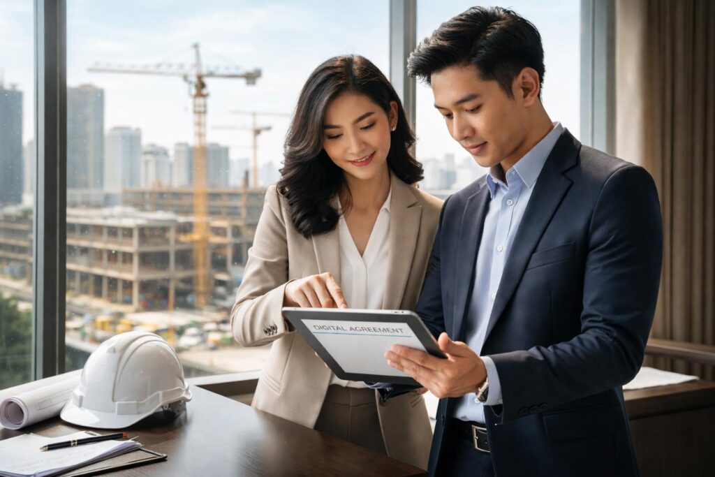 Hợp đồng điện tử cho doanh nghiệp xây dựng