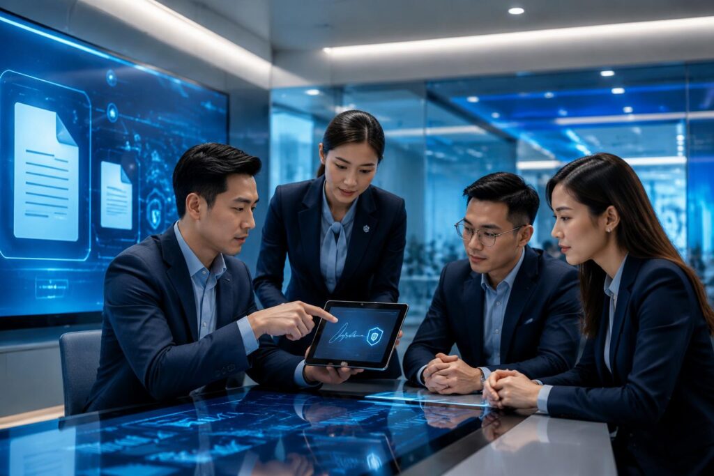 Hợp đồng điện tử cho ngân hàng