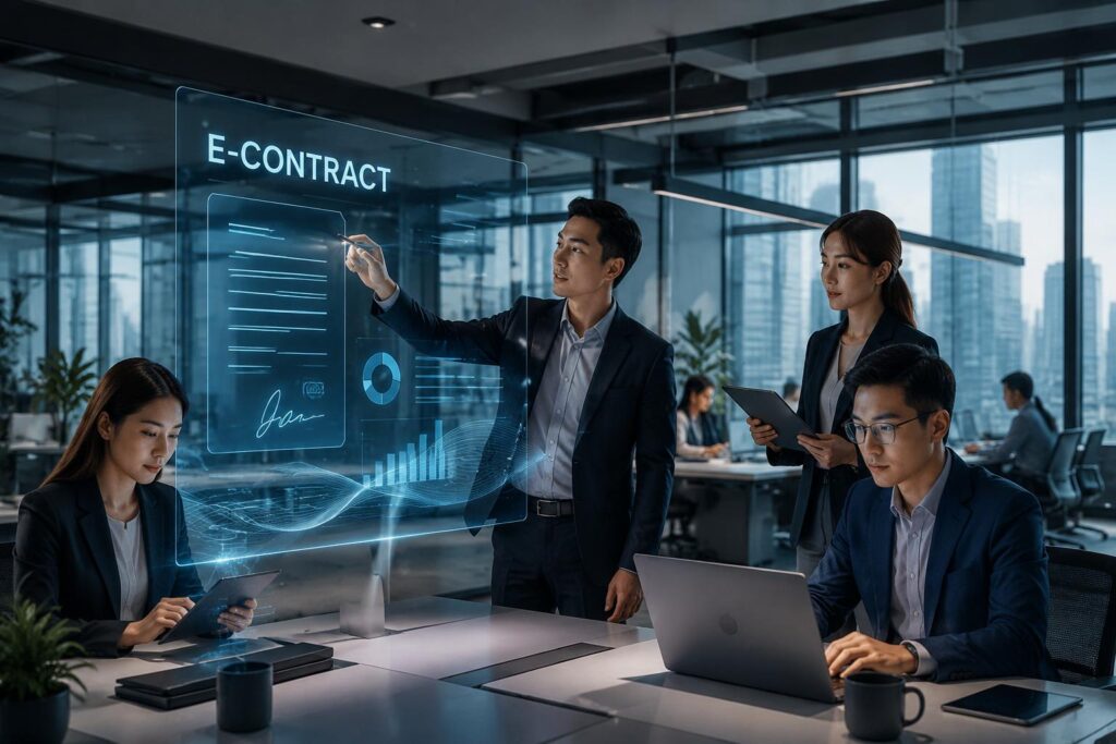 Hợp đồng điện tử cho tập đoàn