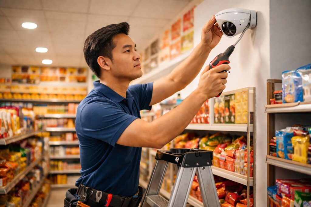 Kinh nghiệm lắp camera cho cửa hàng tạp hóa