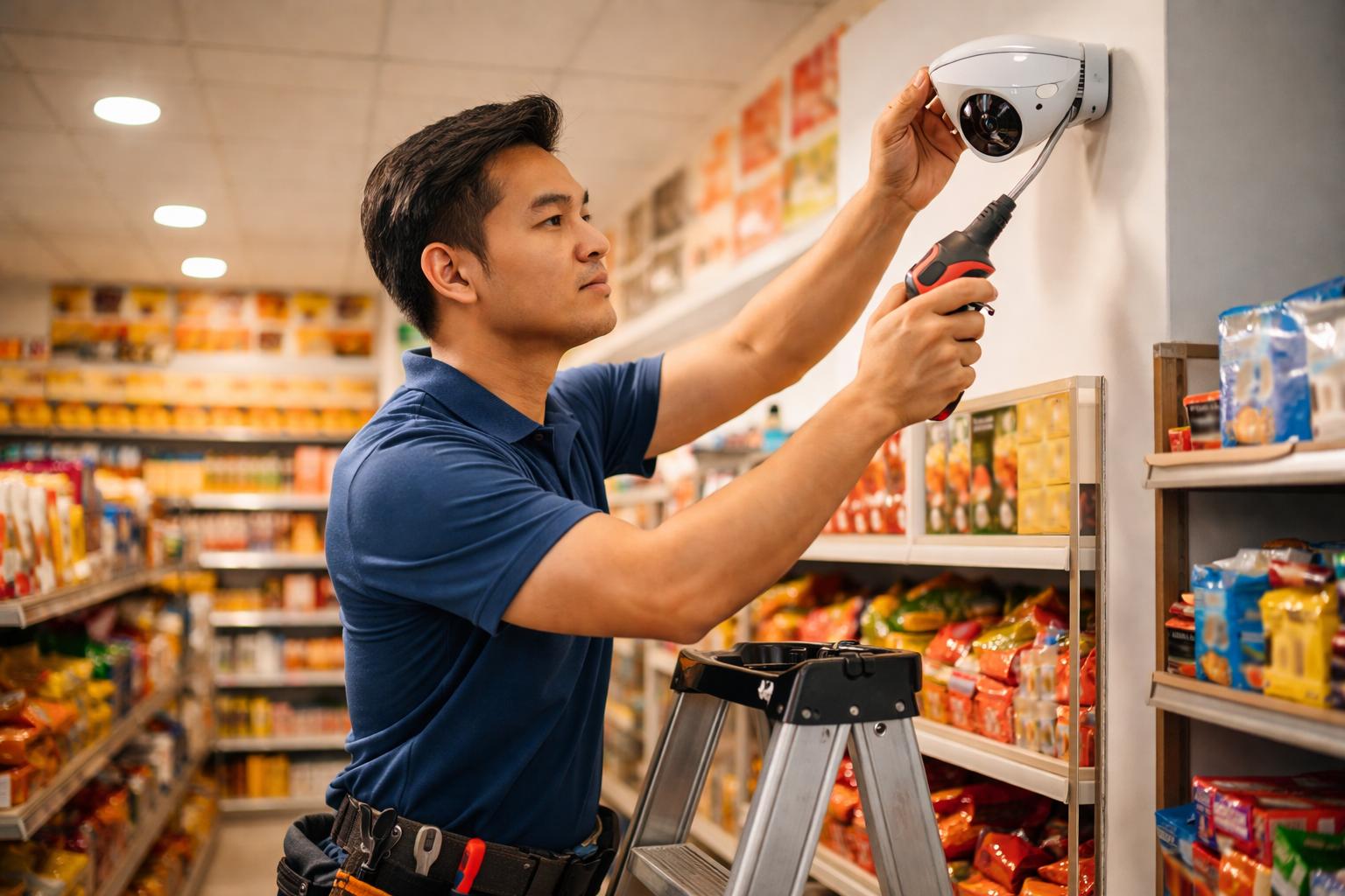 Kinh nghiệm lắp camera cho cửa hàng tạp hóa