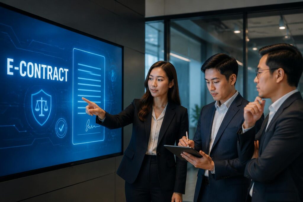 Ký hợp đồng online