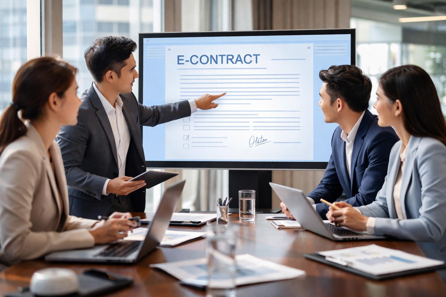 Quy trình triển khai hợp đồng điện tử trong doanh nghiệp