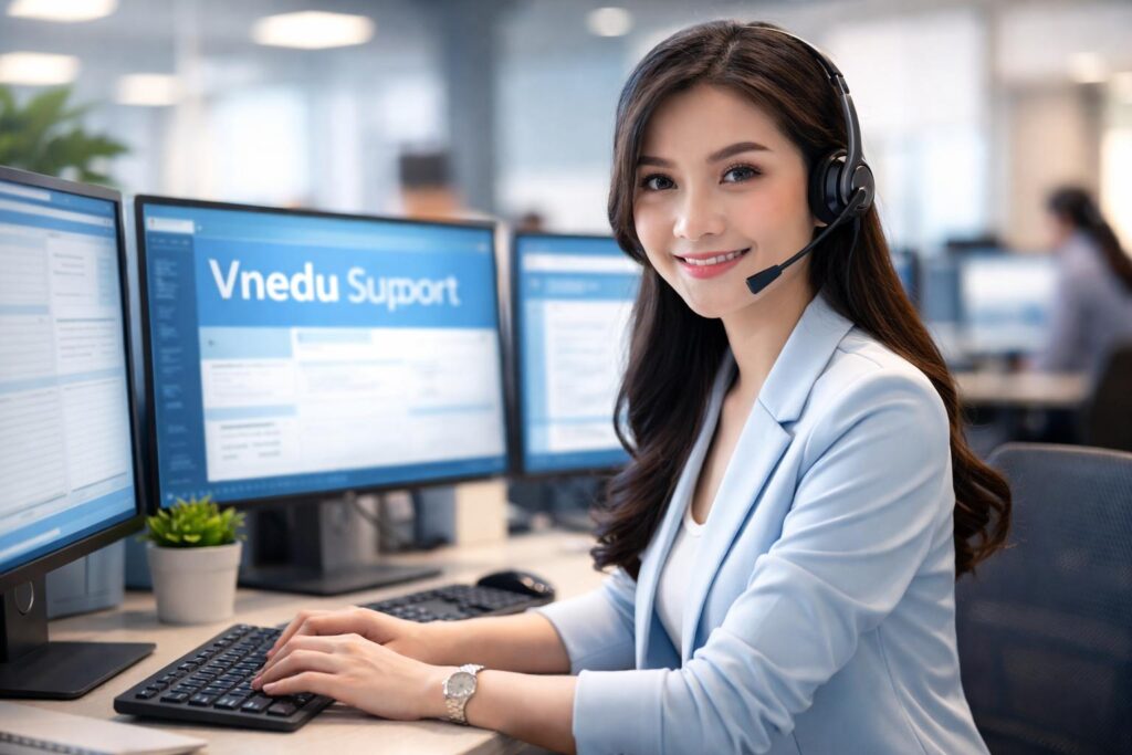 Tổng đài hỗ trợ giáo dục số Vnedu của VNPT