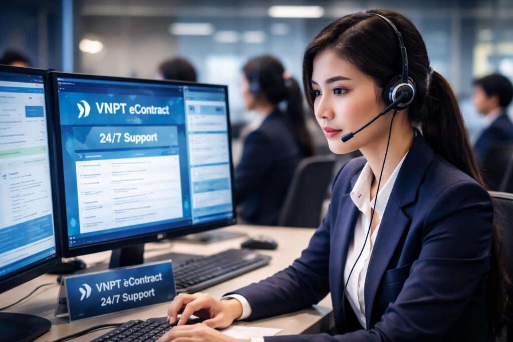 Tổng đài hỗ trợ hợp đồng điện tử VNPT eContract