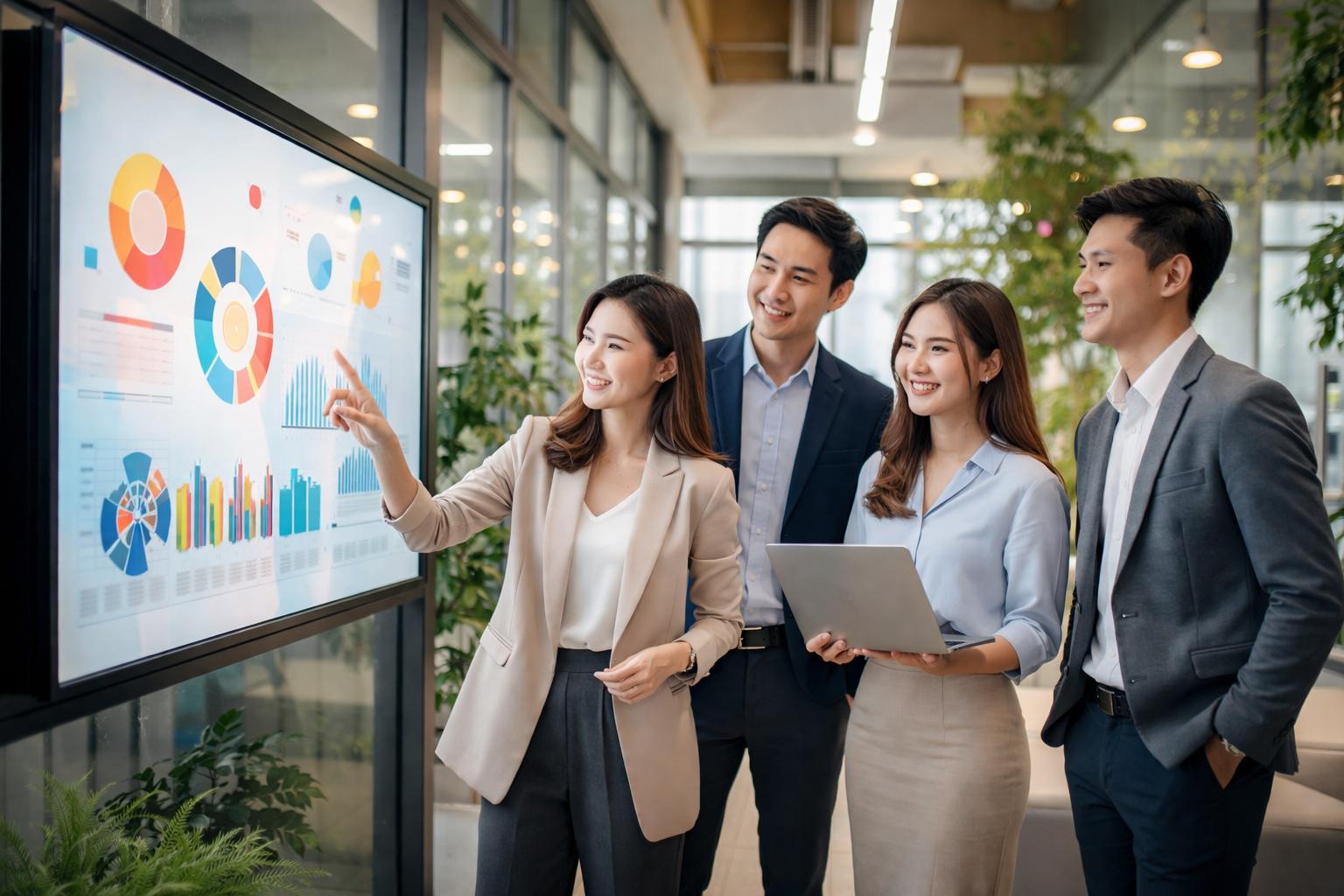 Chuyển đổi số truyền thông nội bộ bằng màn hình điện tử