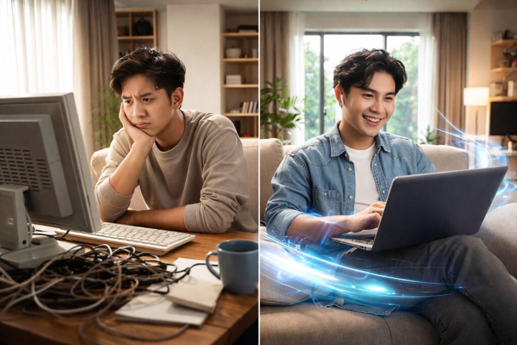 FTTH khác gì với ADSL?