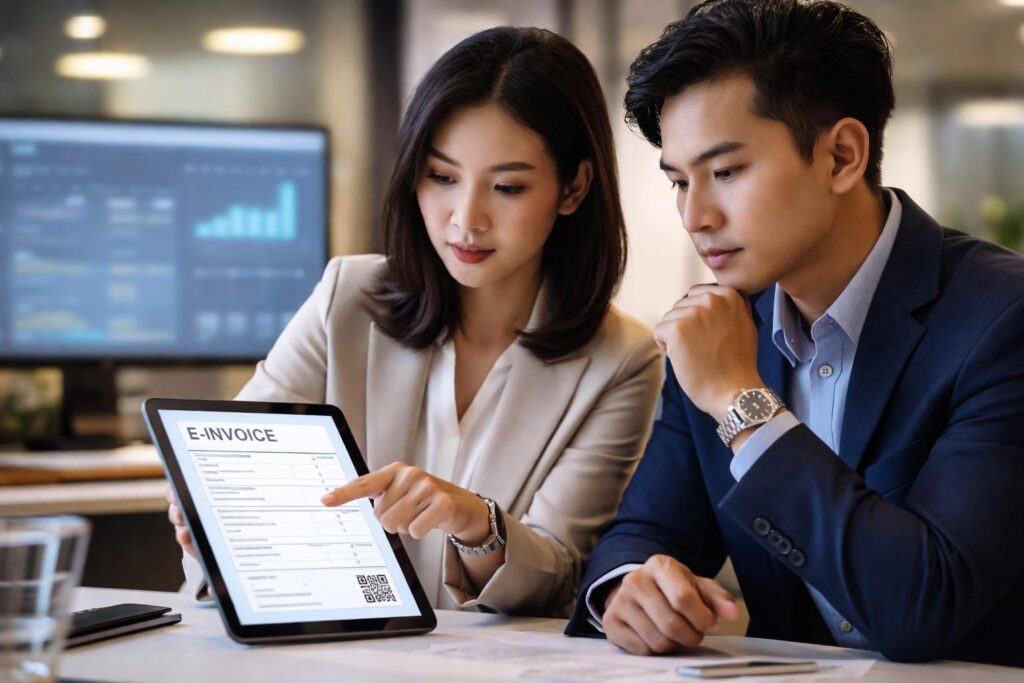 Hóa đơn điện tử có mã của cơ quan thuế.