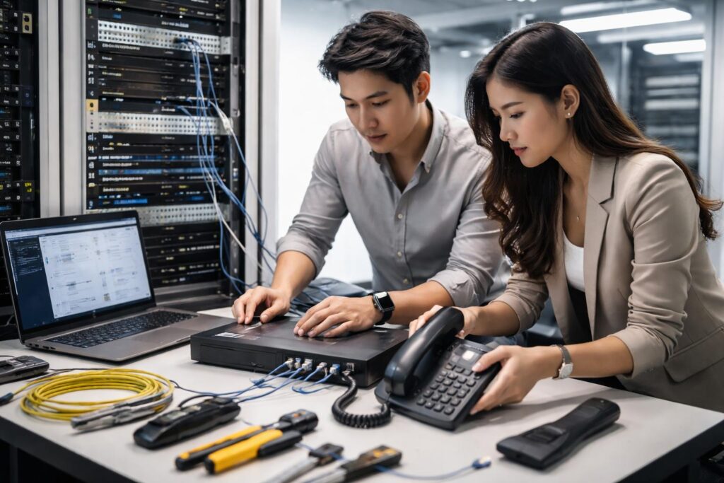 Hướng dẫn cài đặt IMS VNPT cho tổng đài IP và điện thoại bàn