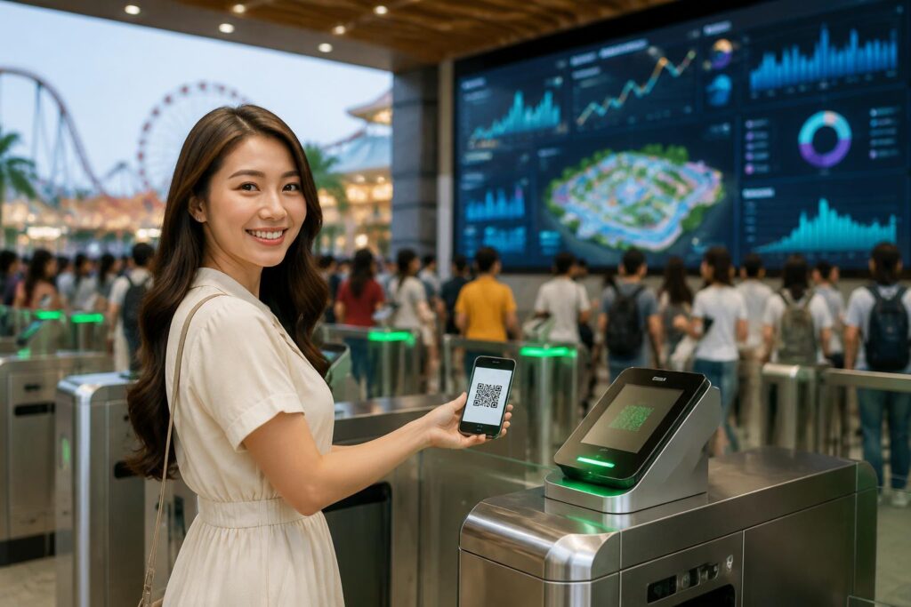 Kiểm soát lượng khách theo thời gian thực bằng vé điện tử