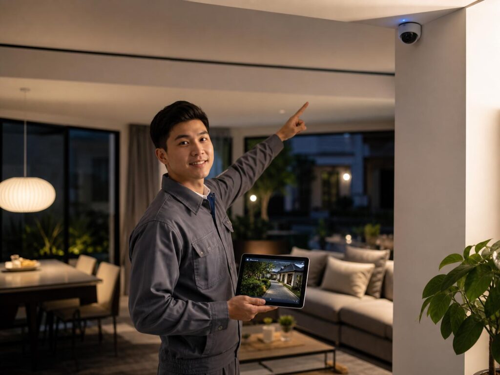 Lắp Camera Nhà Phố Trọn Gói: Thi Công Thẩm Mỹ, Bảo Vệ 24/7