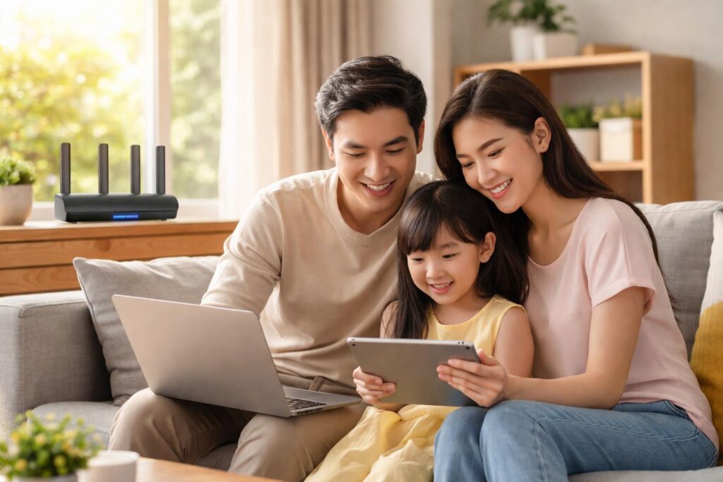 Lắp Internet VNPT Wifi 6: Gói Cước Gia Đình Tốc Độ Cao, Giá Rẻ