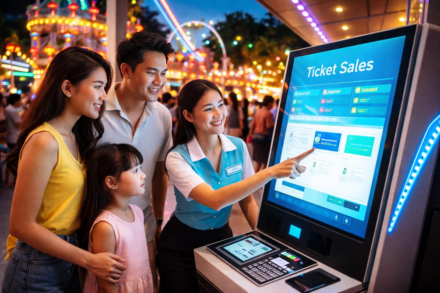 Phần mềm vé điện tử khu vui chơi giải trí
