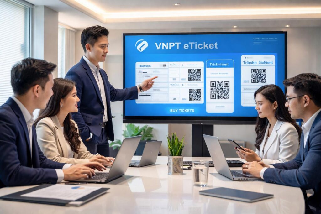 VNPT eTickek - Giải pháp vé điện tử dành cho hộ kinh doanh, doanh nghiệp