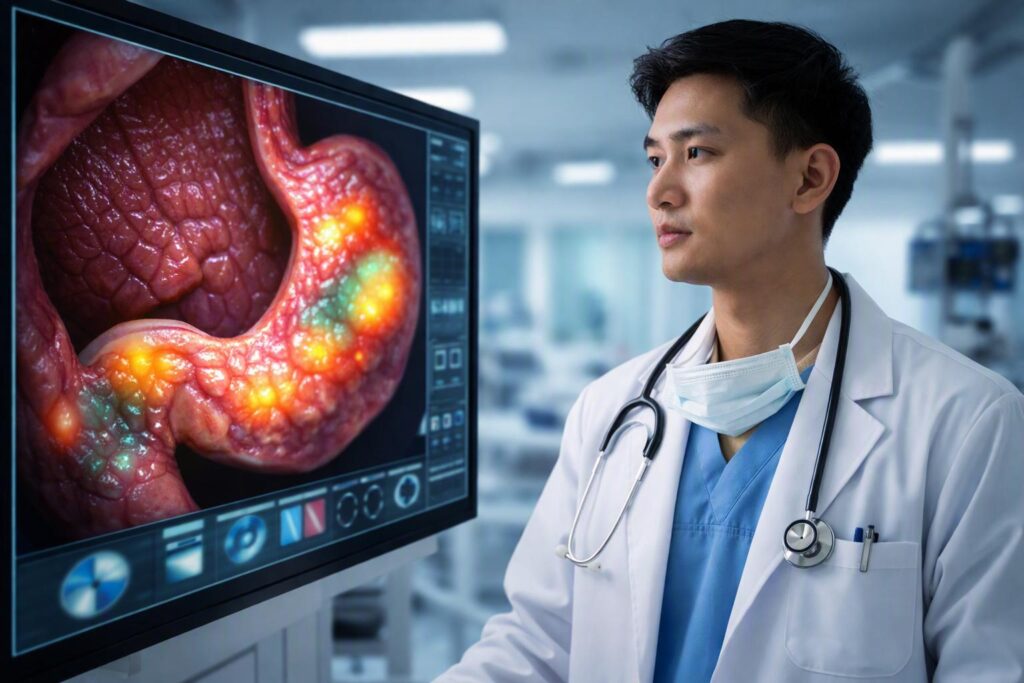 Giải pháp AI nội soi dạ dày của VNPT: Phát hiện tổn thương niêm mạc theo thời gian thực