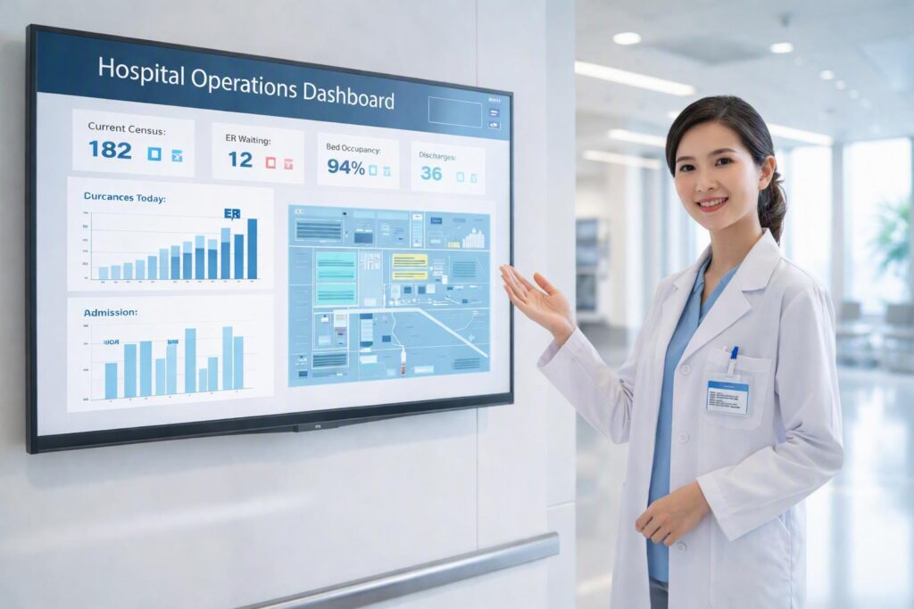 Giải pháp màn hình thông tin cho bệnh viện