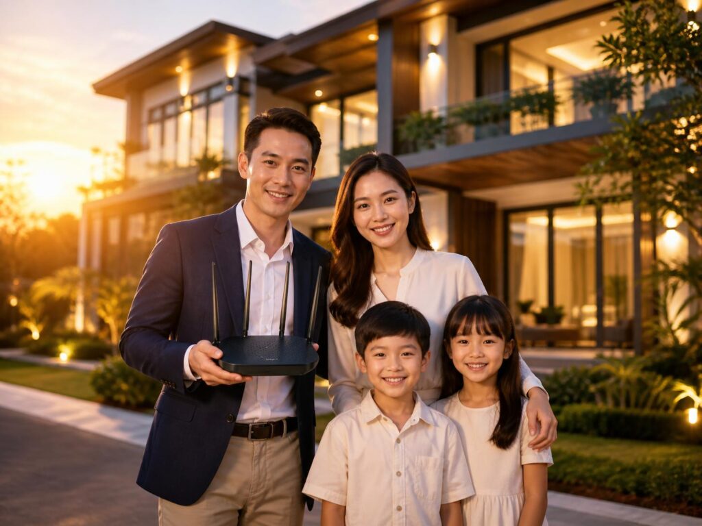 Lắp Internet VNPT tại KDC Lacasa Khu biệt thự