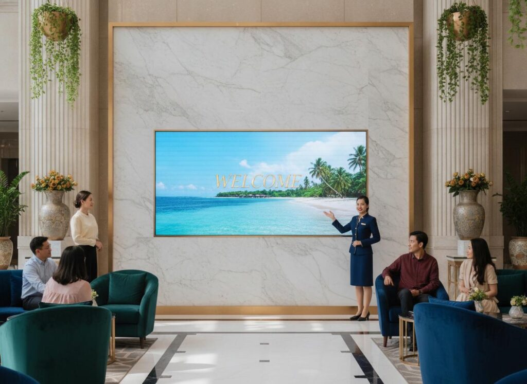 Màn hình điện tử cho khách sạn và resort