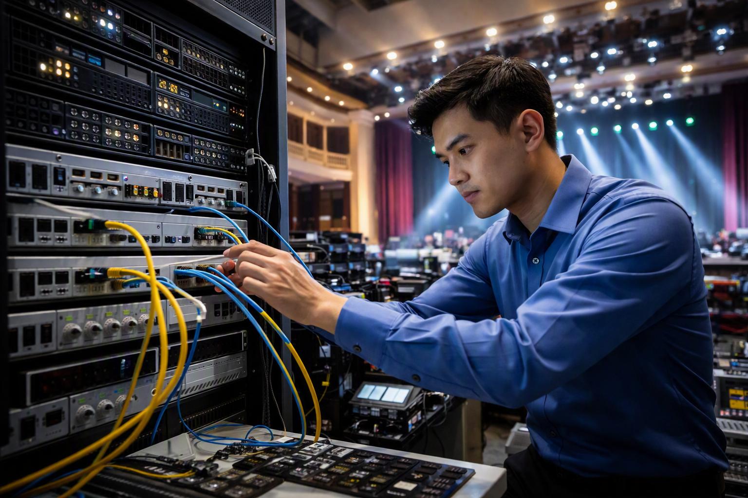 Thuê đường truyền Internet VNPT phục vụ sự kiện tại nhà hát Hoà Bình