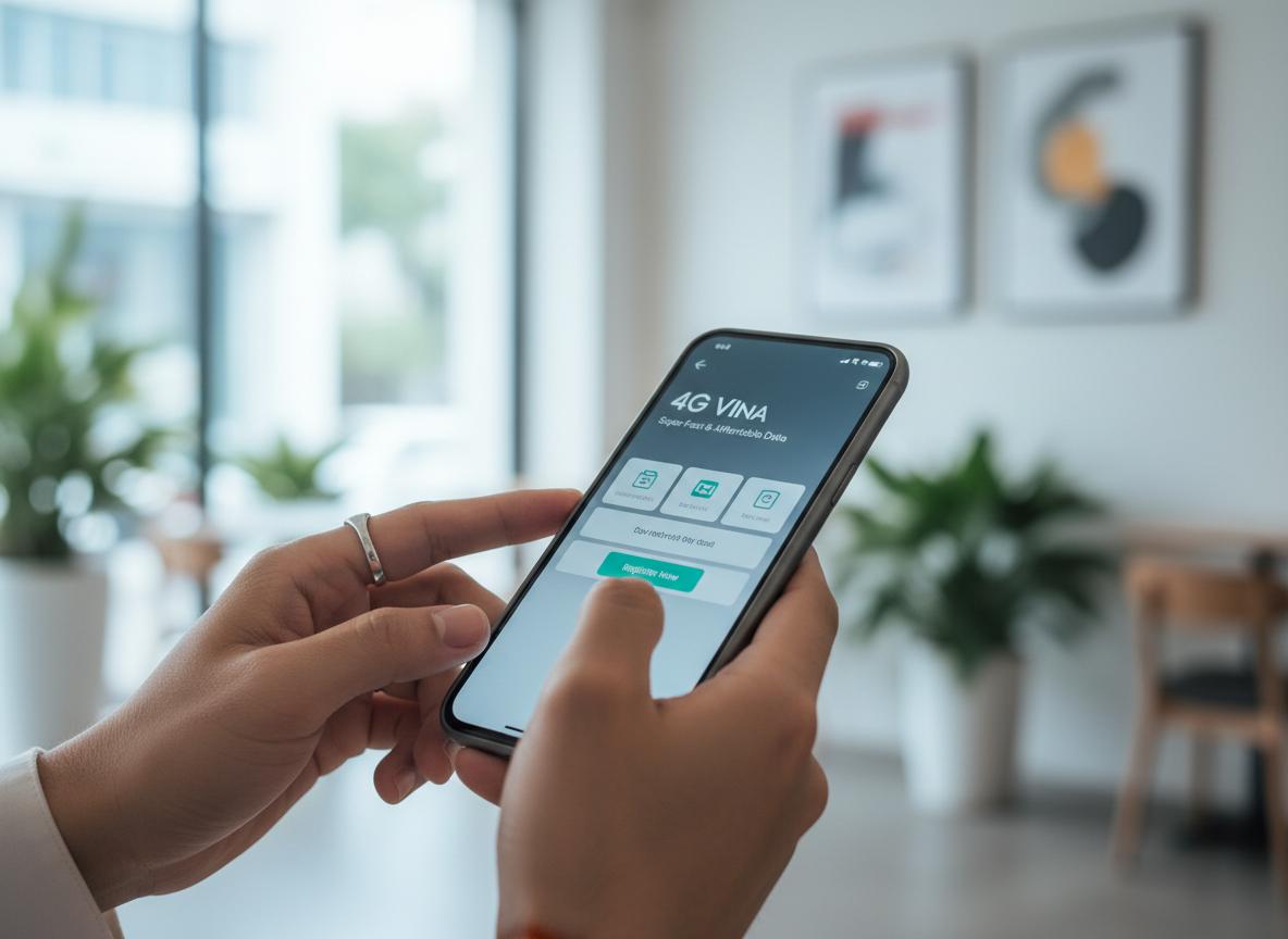 Hướng dẫn chi tiết cách đăng ký 4G Vina ngày siêu tốc