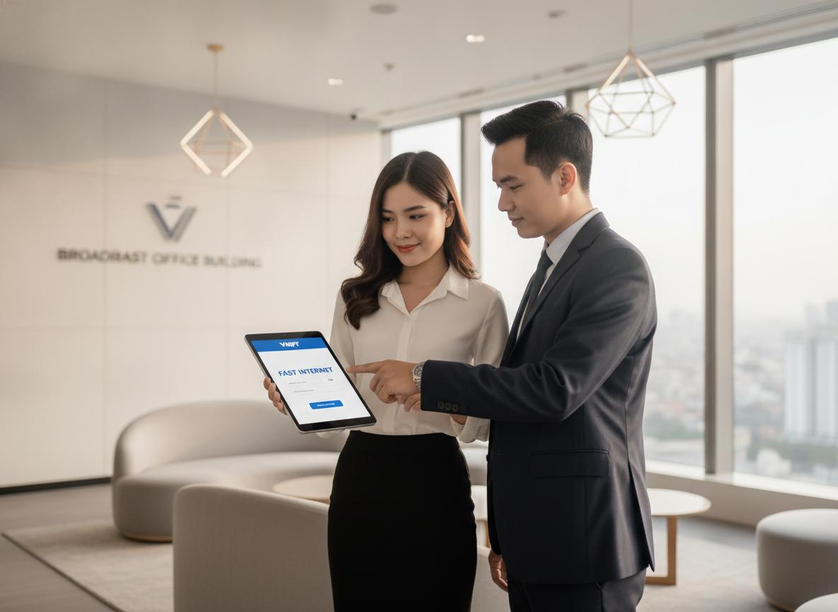 Quy trình đăng ký lắp đặt Internet VNPT tại Cao ốc Broadcast Office Building đơn giản, nhanh chóng