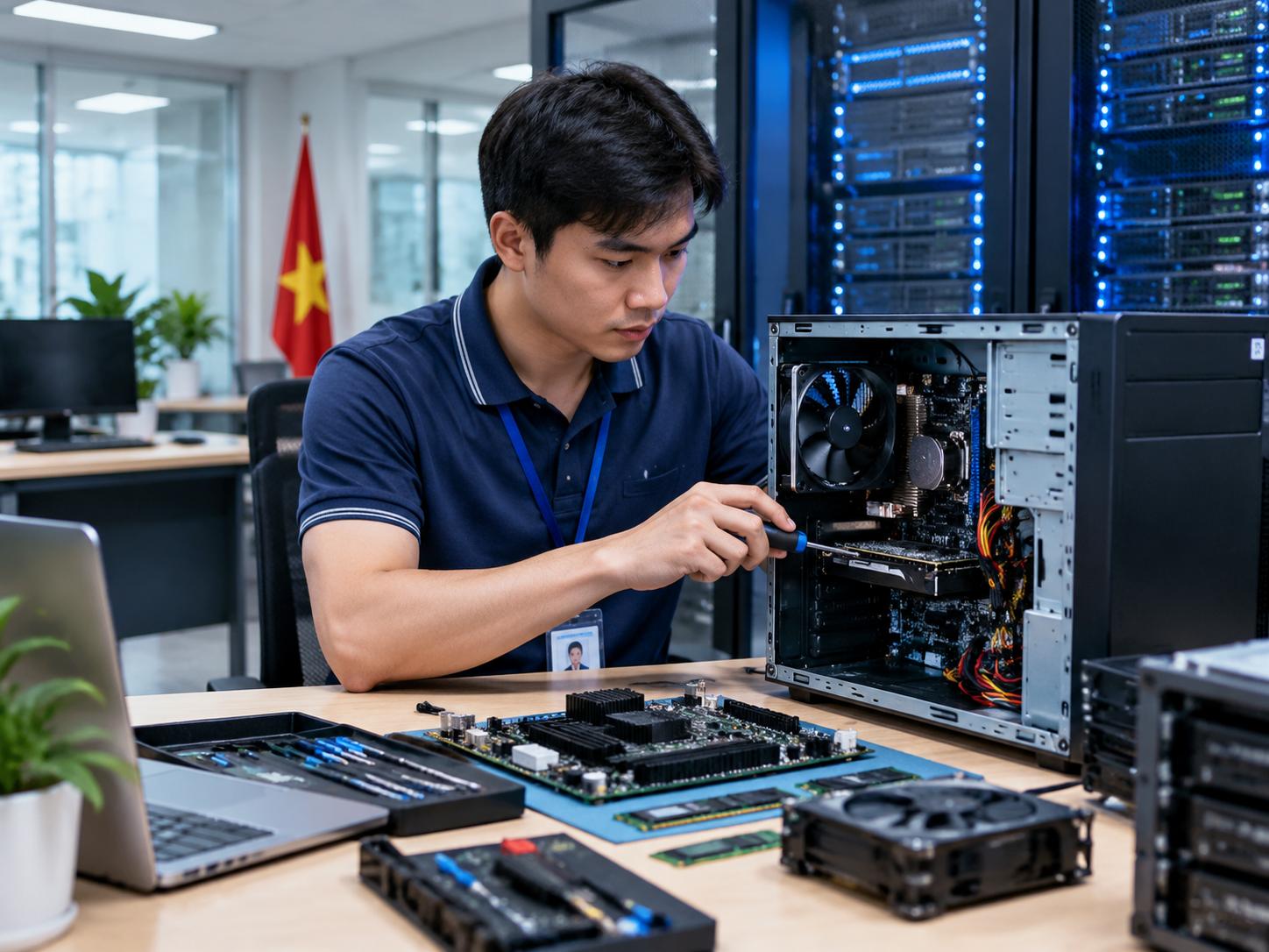Dịch vụ an ninh mạng, sửa chữa & bảo trì máy tính cho cơ quan (phường,xã)