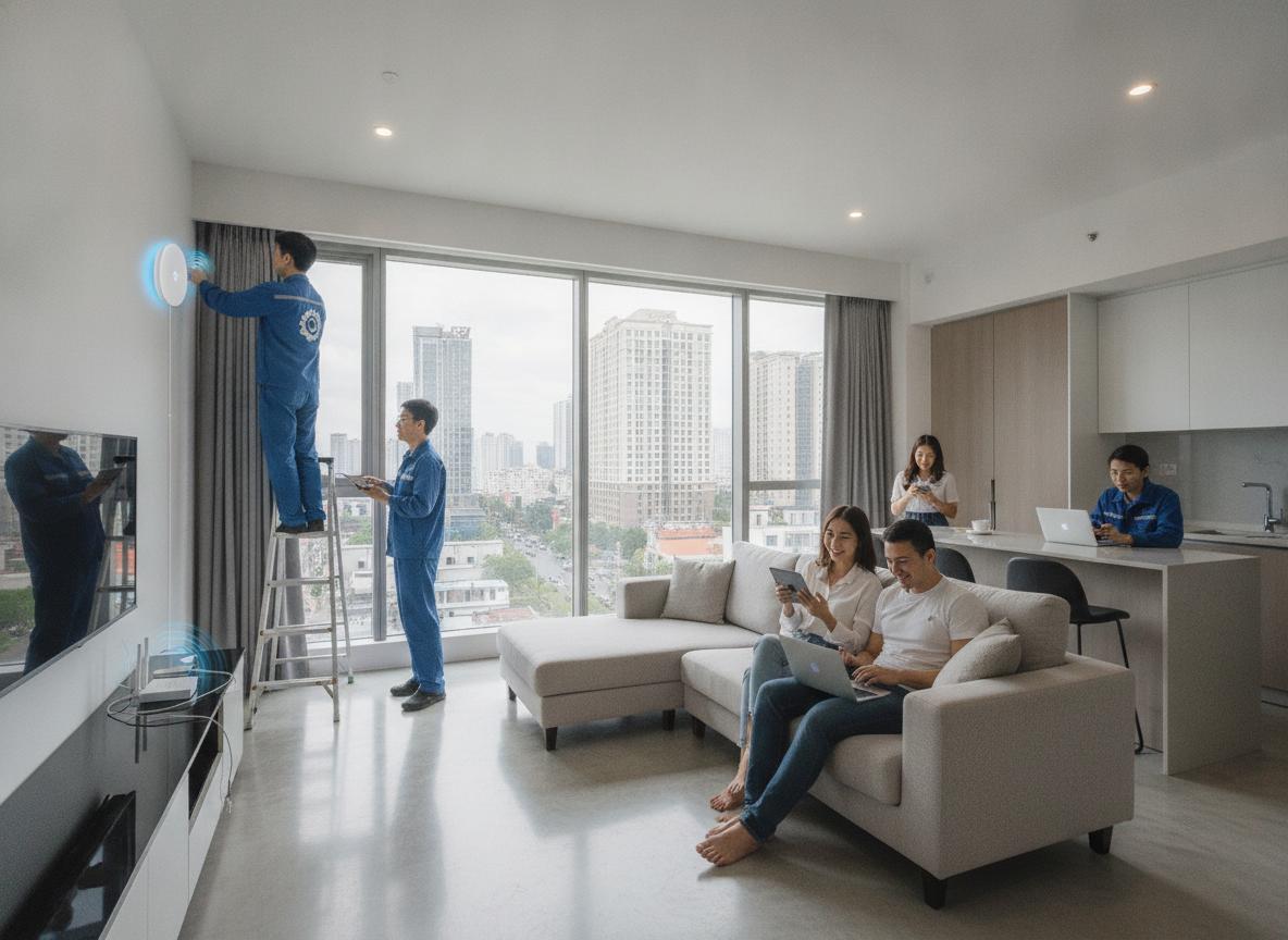 Dịch vụ lắp mạng Internet WiFi VNPT Cao ốc Melody