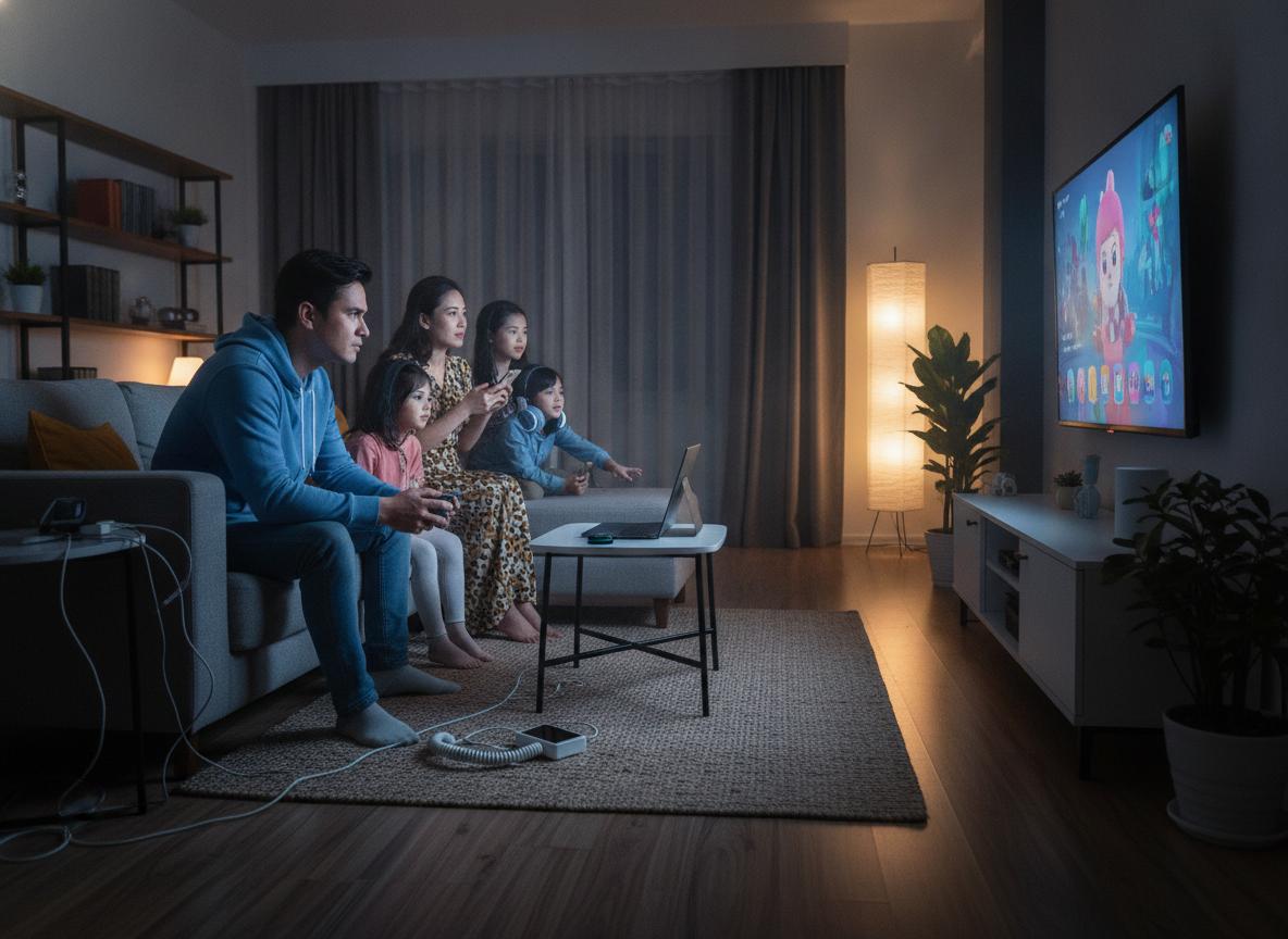Gia đình vừa chơi game vừa xem TV có cần nâng cấp mạng không?