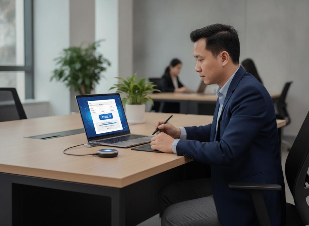 Khai thuế điện tử cho hộ kinh doanh: Chữ ký số SmartCA dùng như thế nào?