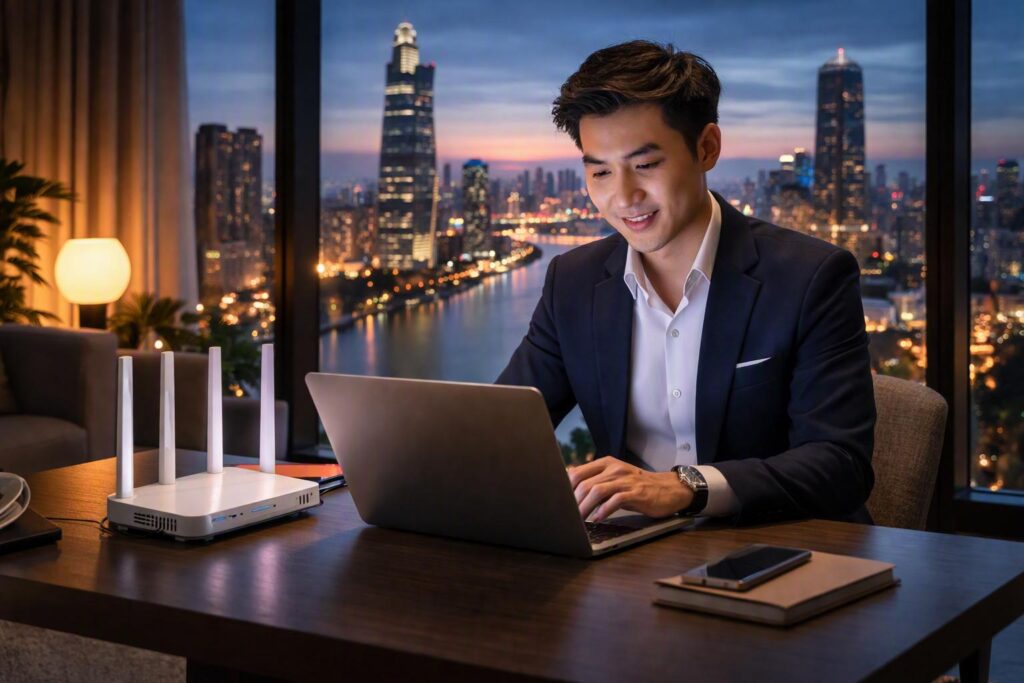 Lắp Internet VNPT tốc độ cao tại Chung cư Rivergate Residence