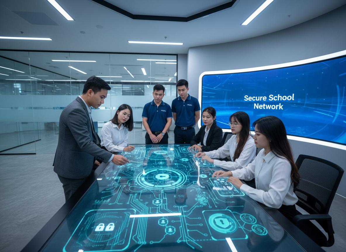 Mô hình bảo đảm an toàn thông tin 4 lớp cho trường học
