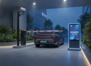 Nhận diện biển số tự động kết hợp barrier kiểm soát xe ra vào
