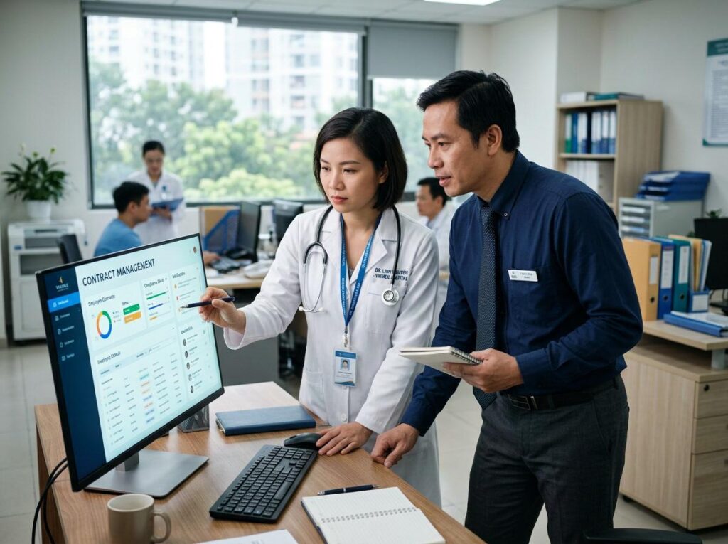 Quản lý hợp đồng lao động điện tử cho đơn vị y tế