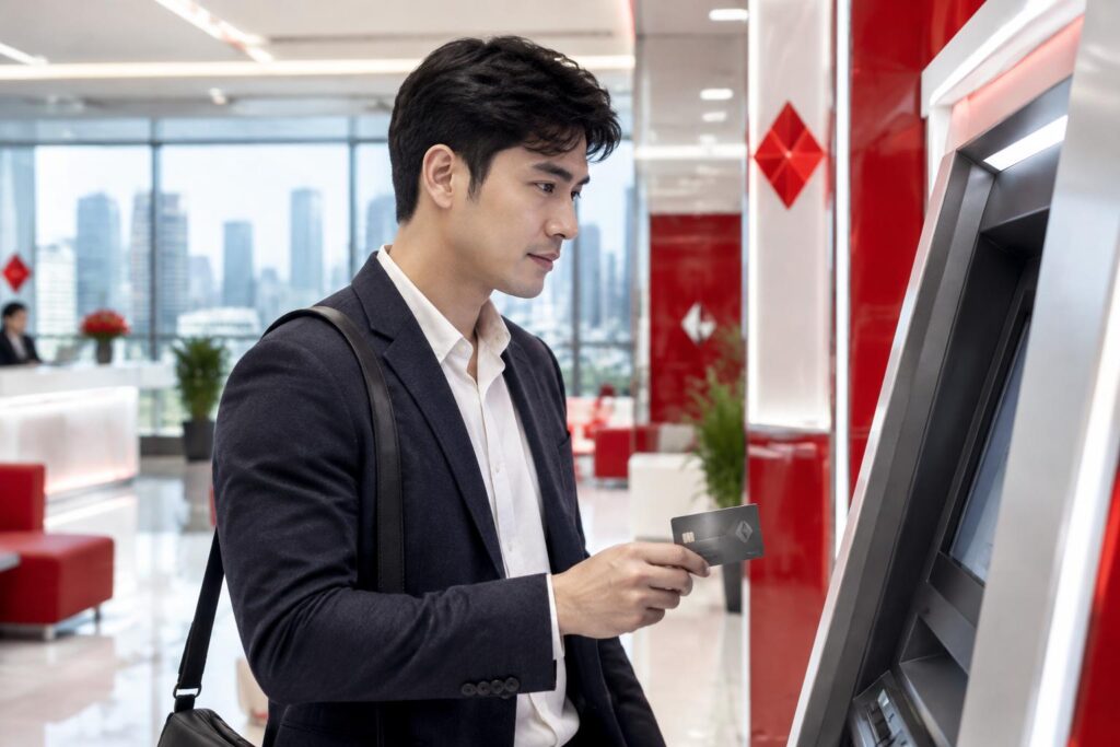 Rút tiền mặt từ thẻ tín dụng Techcombank