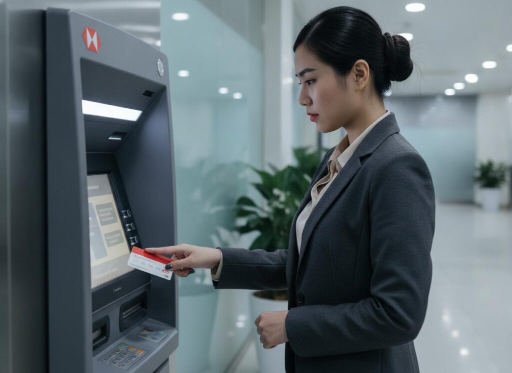 Rút tiền thẻ ngân hàng HSBC