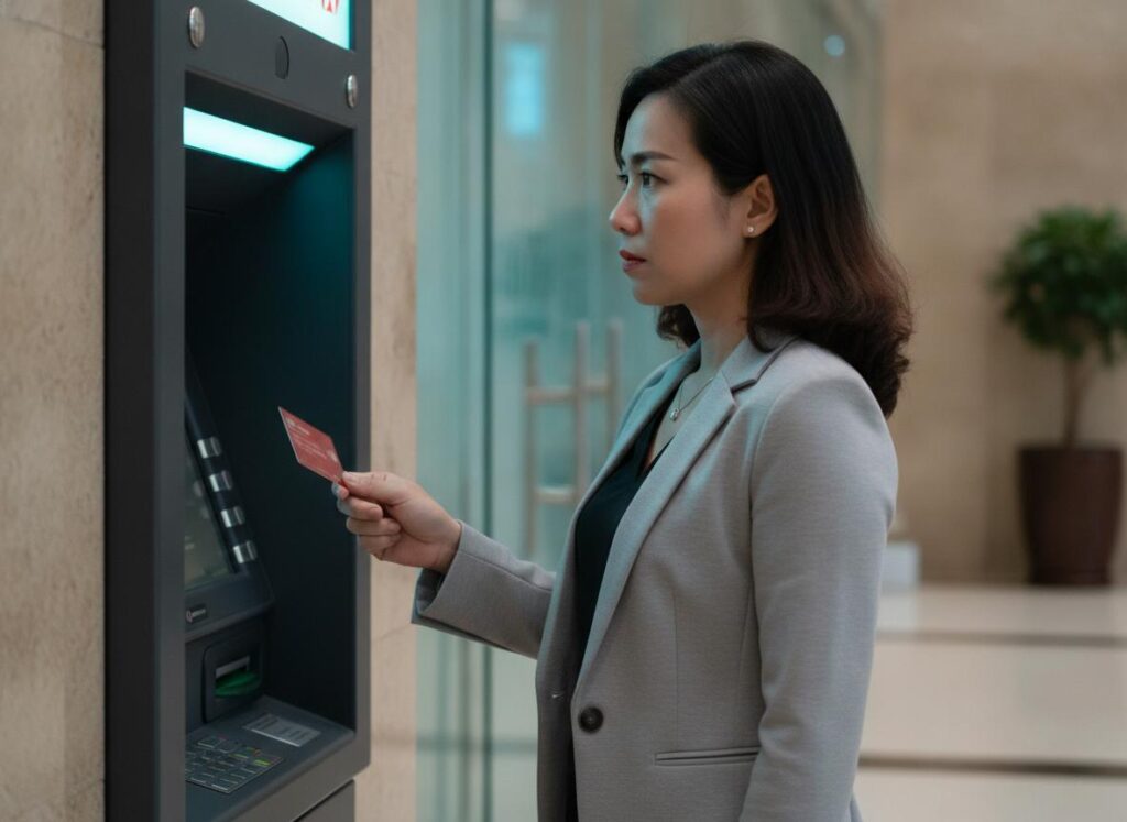 Rút tiền thẻ ngân hàng HSBC