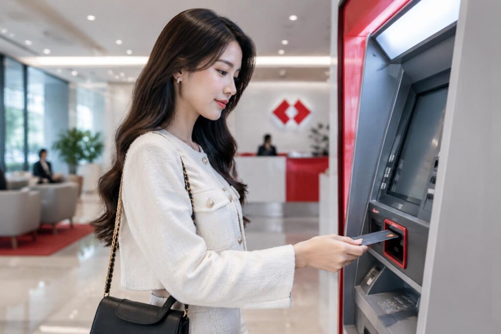 Rút tiền thẻ ngân hàng Techcombank