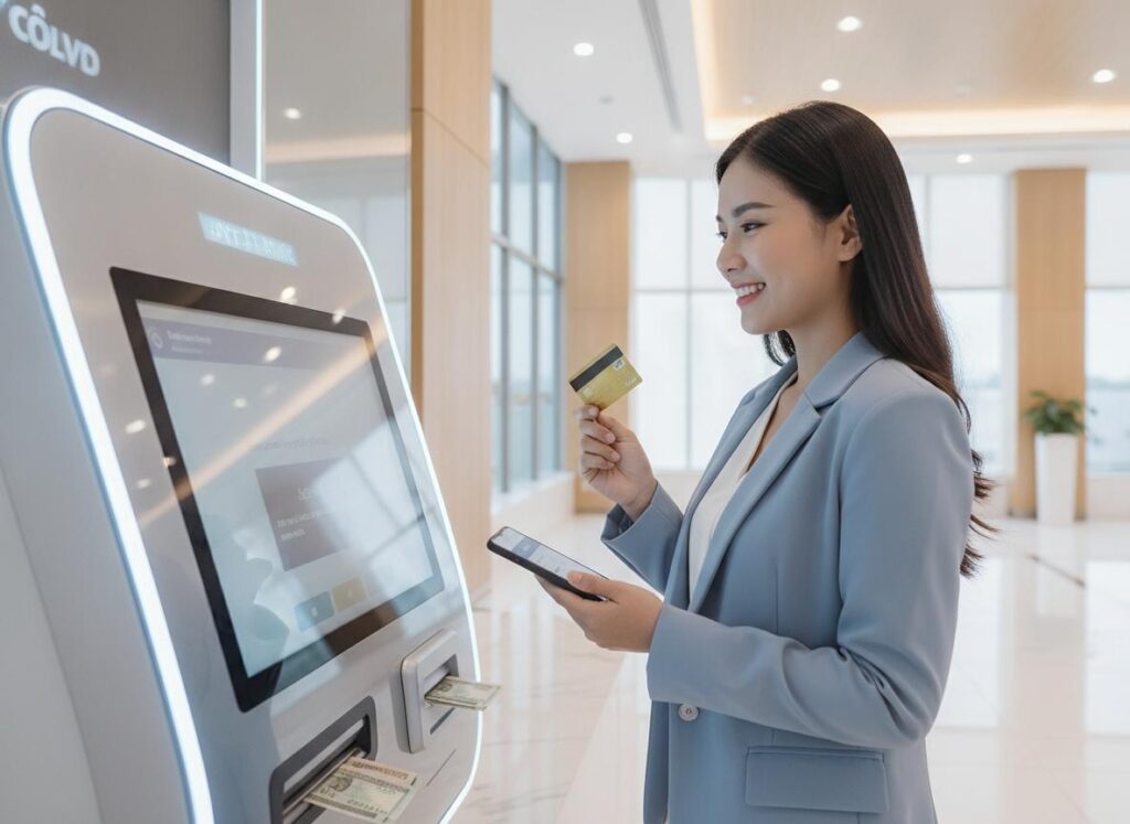 Rút tiền thẻ Visa phí thấp