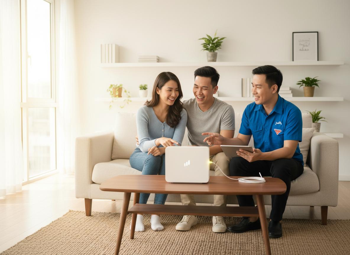 Lắp mạng cáp quang VNPT Chung cư D1 Phú Lợi